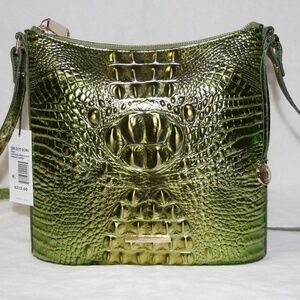 NWT Brahmin Katie Crossbody Bag Purse Handbag Cacti Green Melbourne Leather
